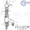 Ideal Standard Tratto Bath Filler Tap Spare Parts